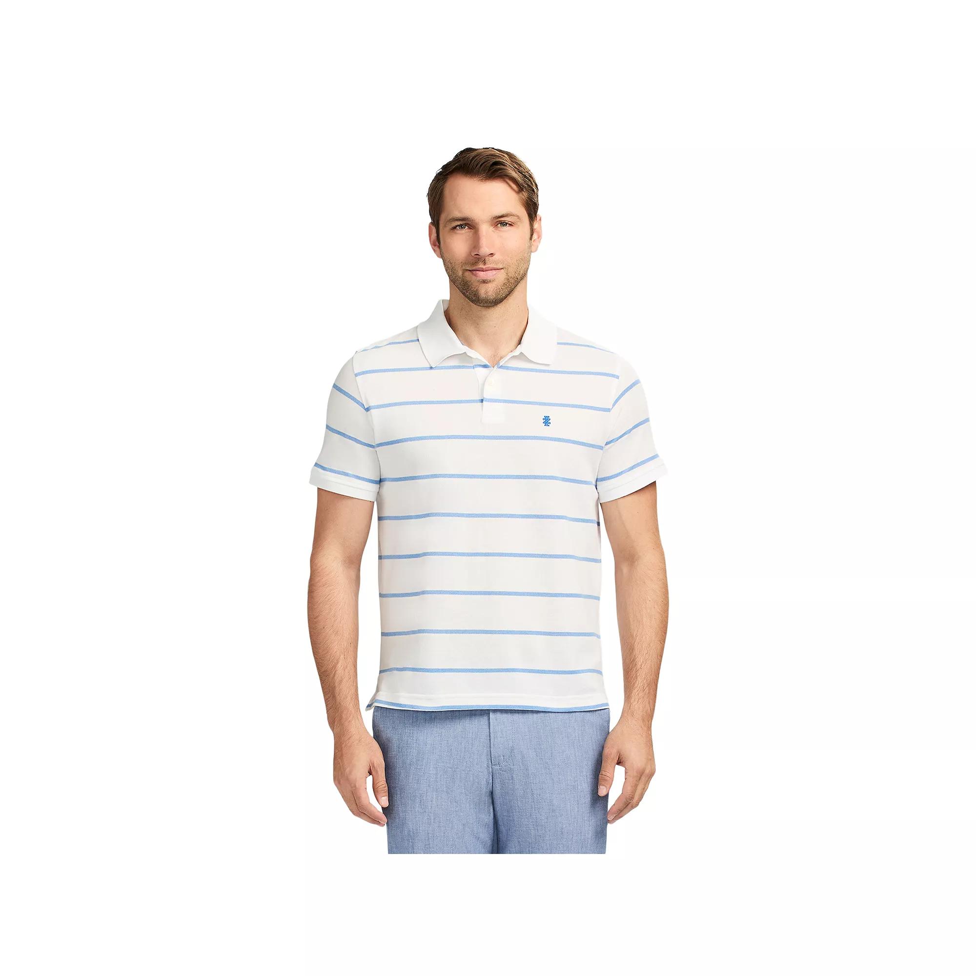Men's IZOD Advantage Performance Short-Sleeve Striped Polo Shirt,  Product Image