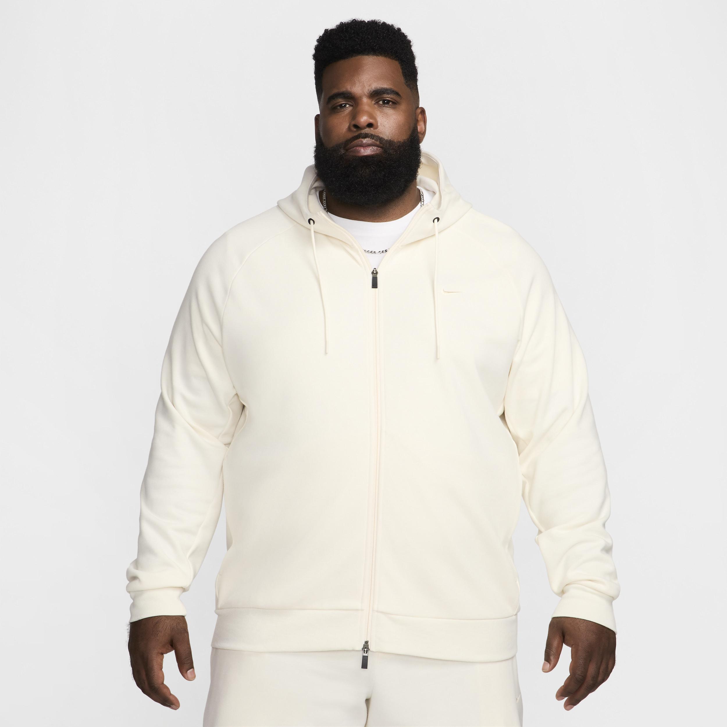 Nike Mens Primary Fleece Dri-FIT UV Full-Zip Performance Hoodie | FZ0967-110 Product Image