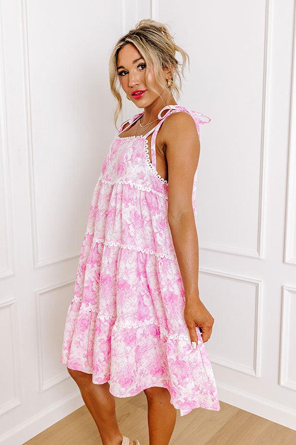 Sweet Garden Tiered Mini Dress Product Image