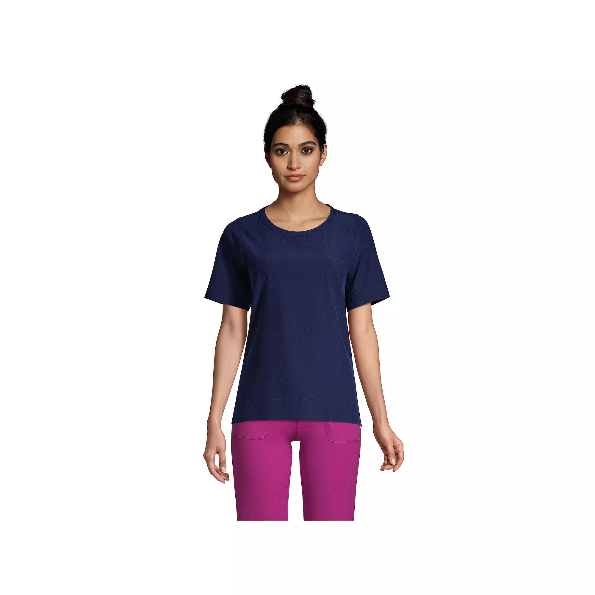 Women's Lands' End 365 Commuter Elbow-Sleeve Tunic Top,  Product Image