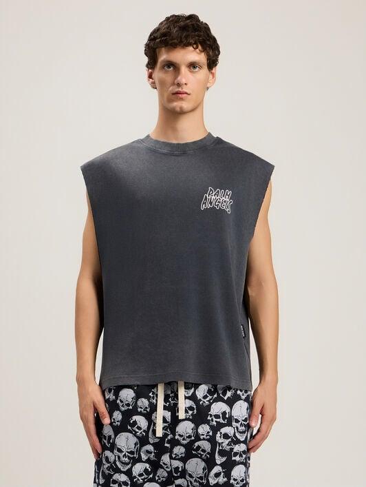 Palm Leaf Distressed Tank Product Image