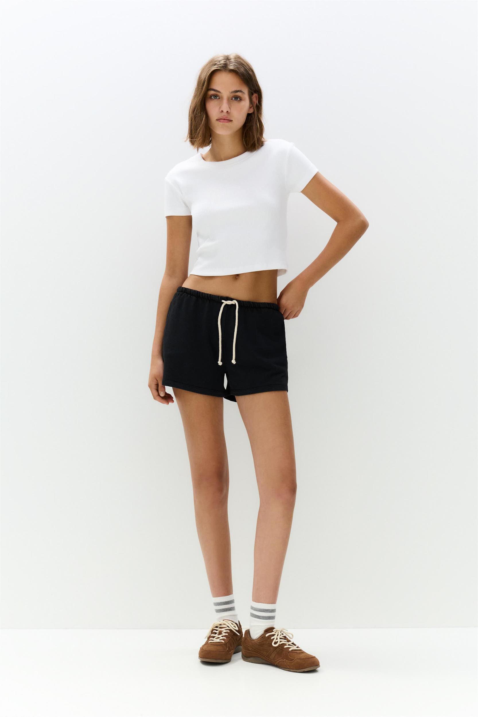 Drawstring tracksuit Bermuda shorts Product Image