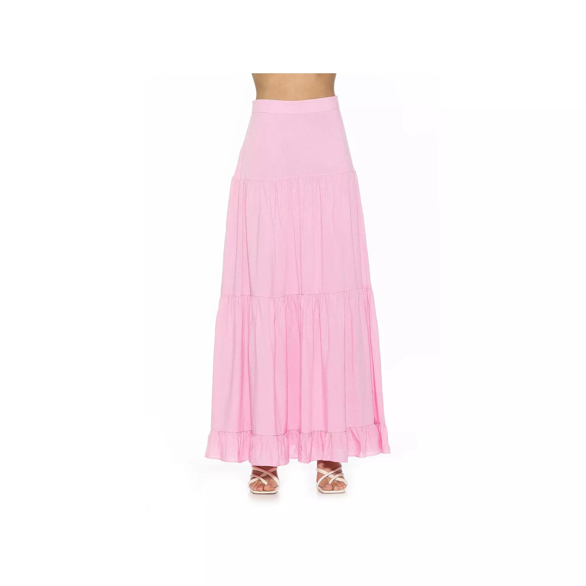 Women's ALEXIA ADMOR Halima Tiered Maxi Skirt,  Product Image
