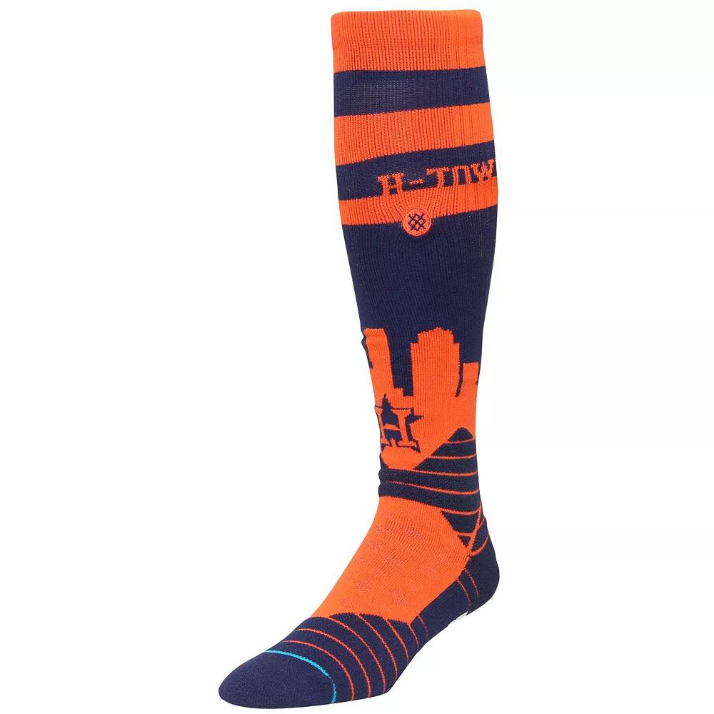Men's Stance Navy Houston Astros Diamond Pro OTC Socks, Size: Large, Blue Product Image