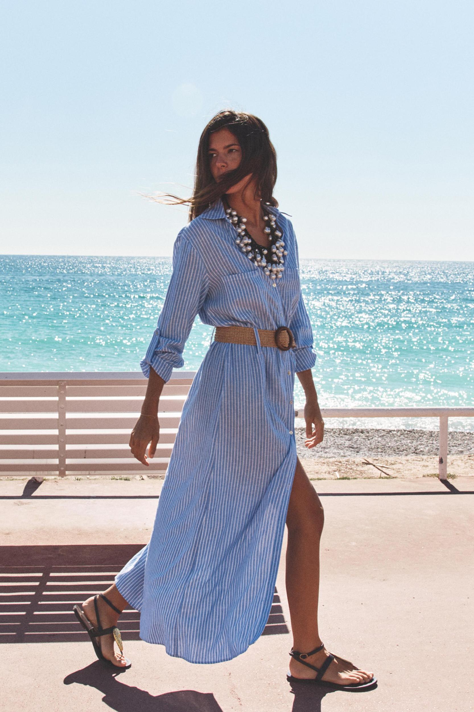 BELTED MIDI DRESS Product Image