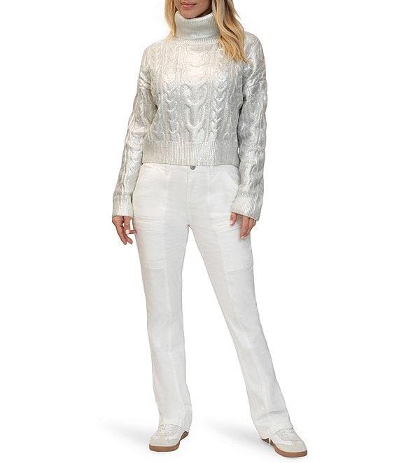 Stevie By Steve Madden High Rise Cargo Bootcut Pants Product Image