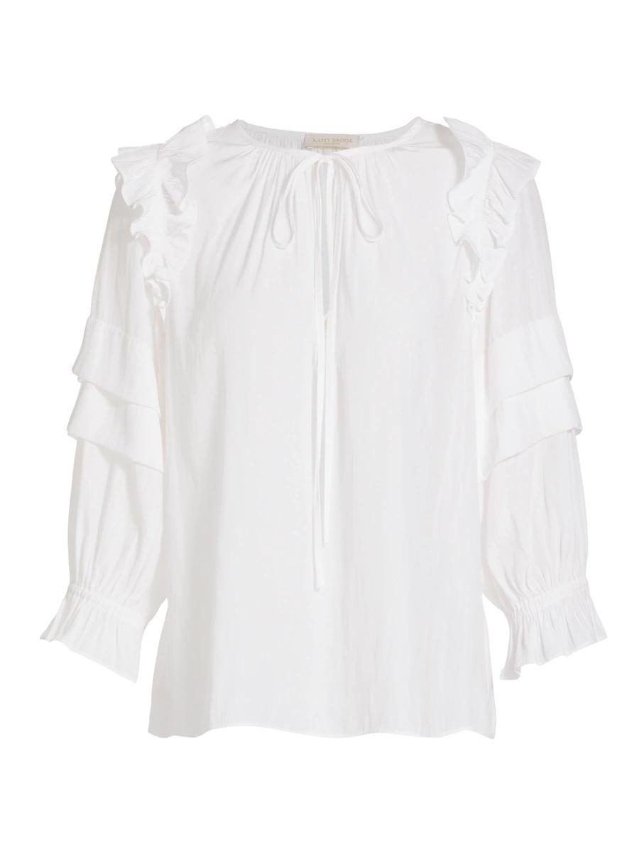 Womens Samira Ruffle-Trim Blouse Product Image