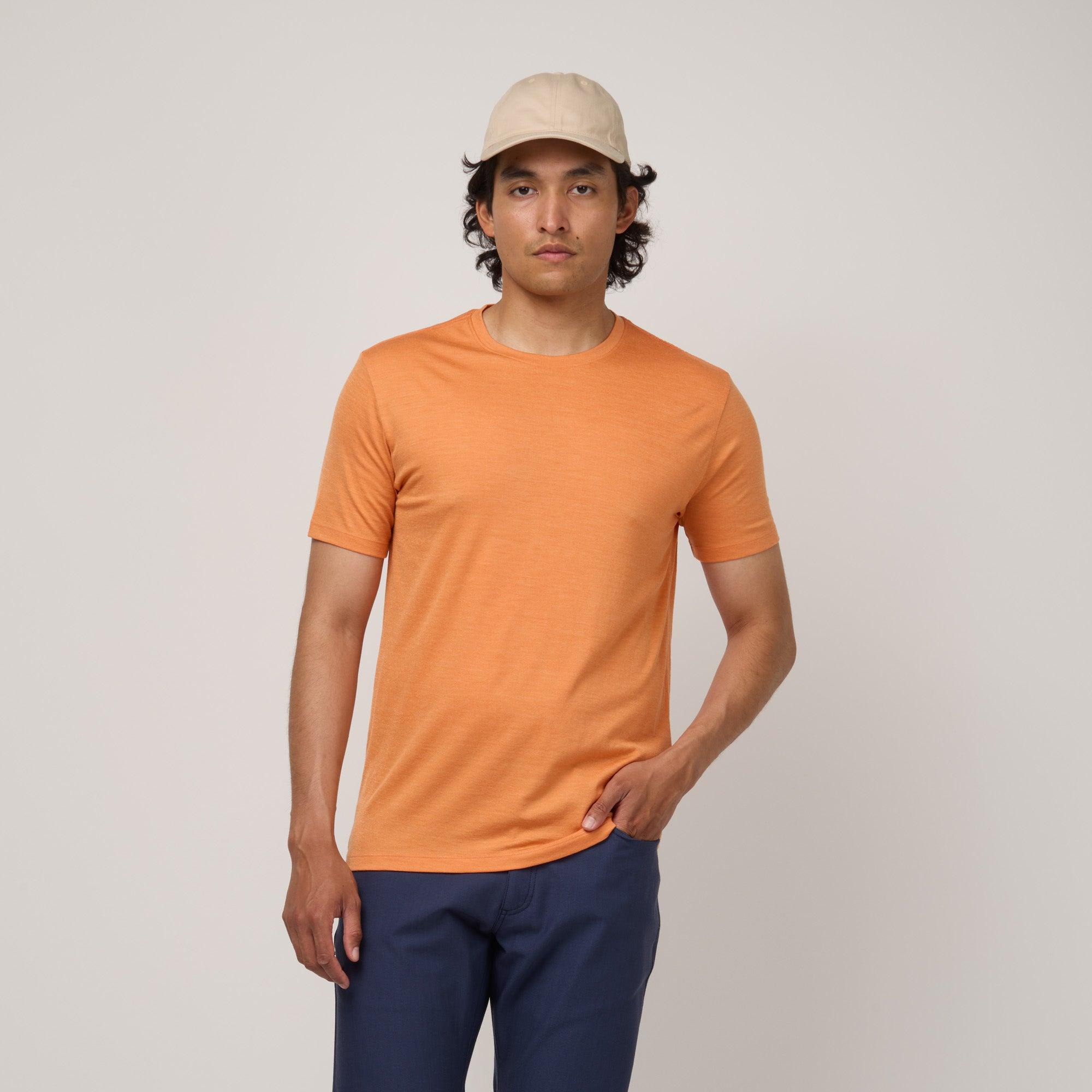 Merino Wool Crew Neck T-Shirt | Pacific Product Image