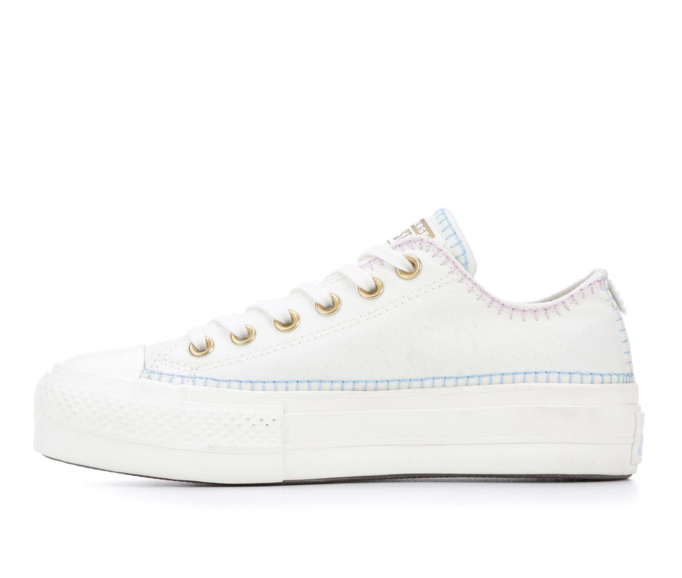 Women's Converse Chuck Taylor All Star Stitch Lift Ox Sneakers Product Image