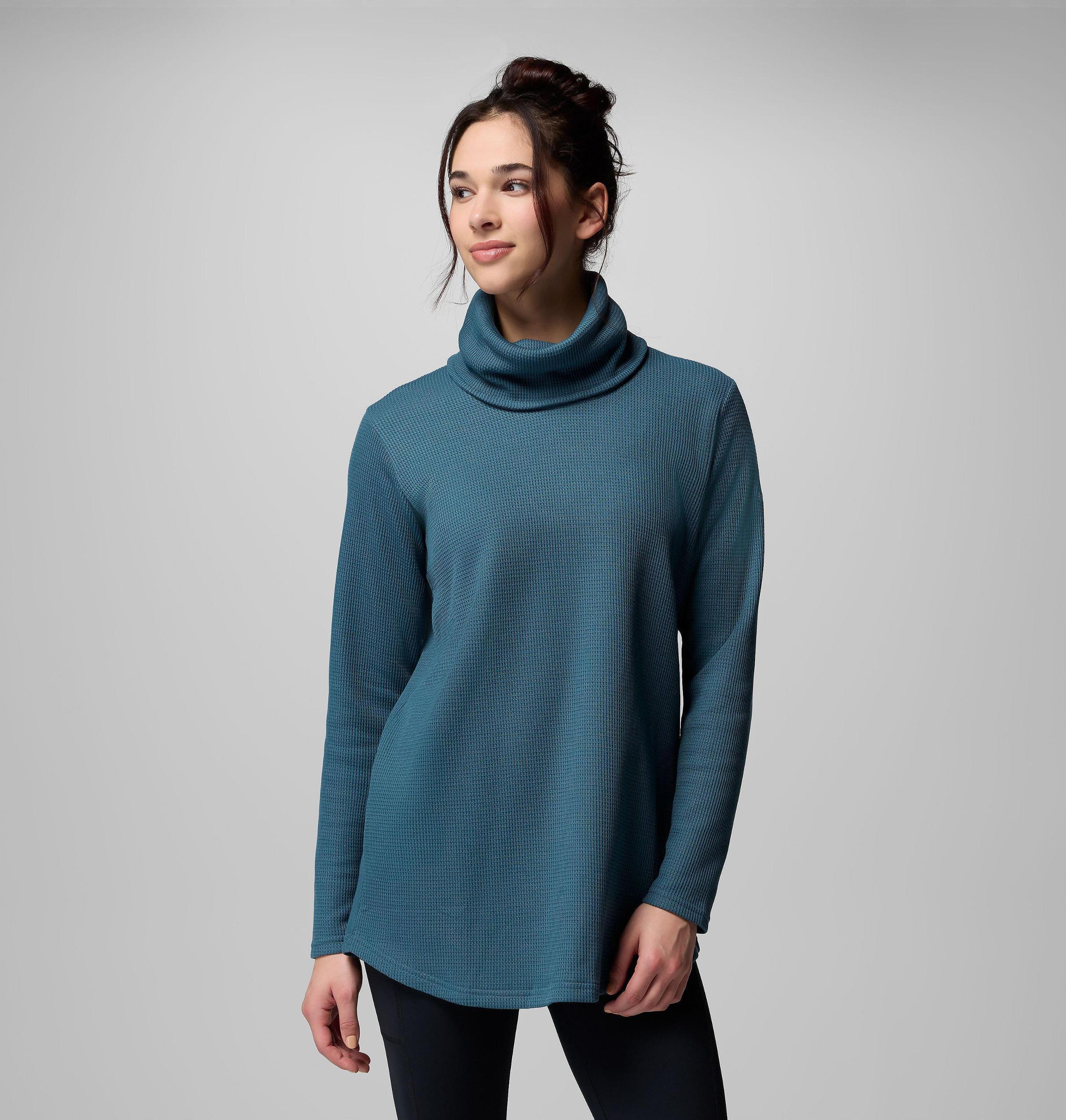 Columbia Womens Holly Hideaway Waffle Cowl Neck Pullover- Product Image