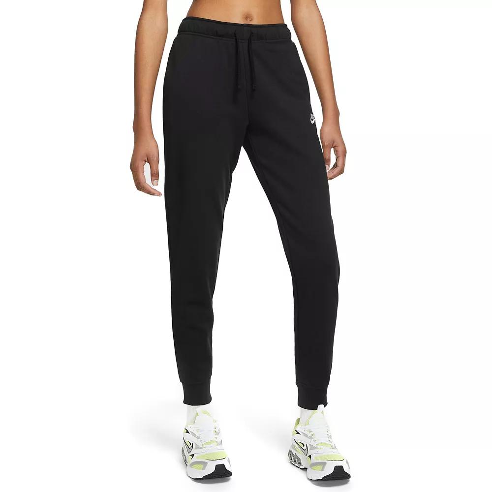 Womens Nike Sportswear Club Fleece Mid-Rise Jogger Pants | DQ5191-010 Product Image