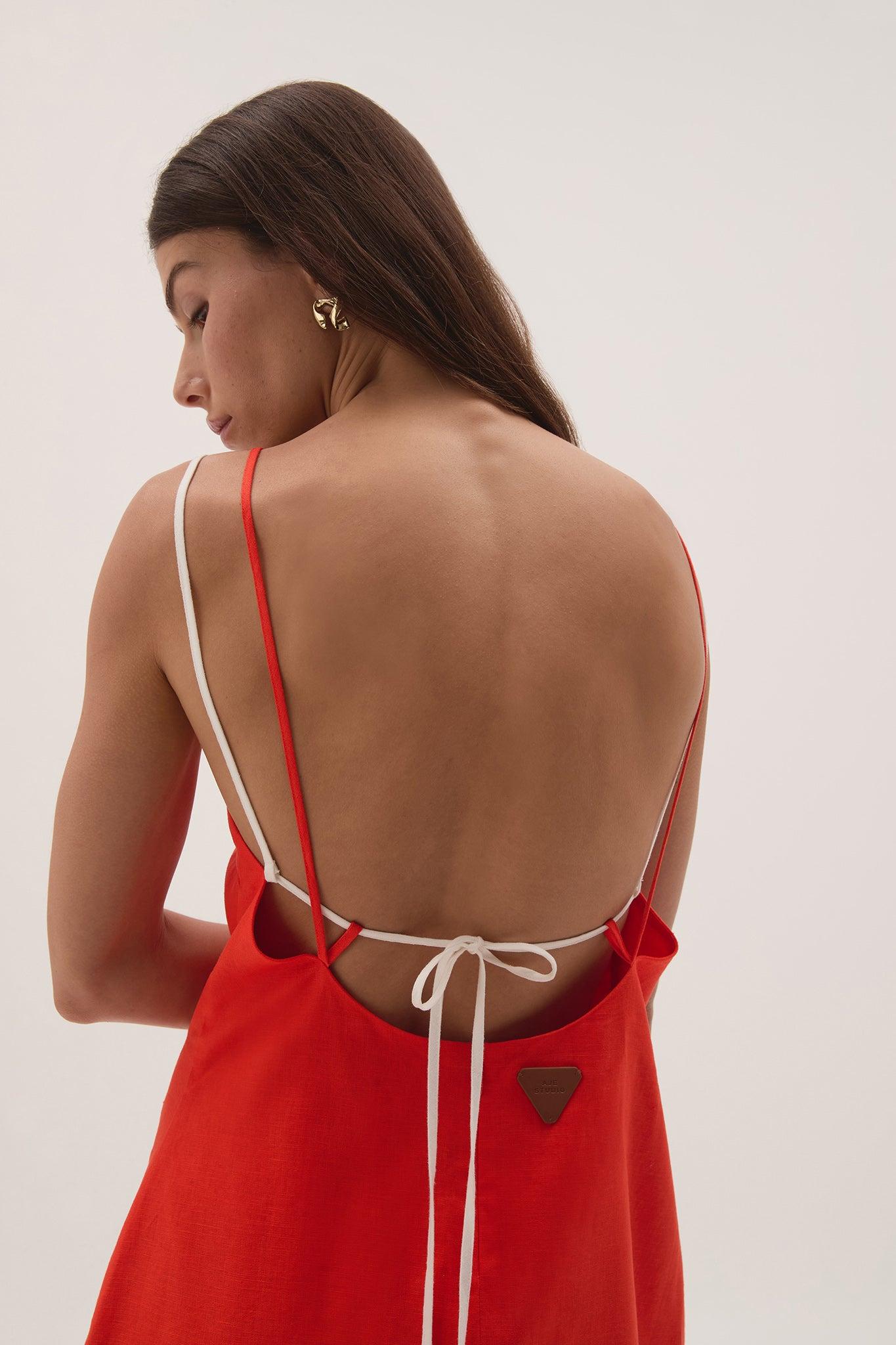 Daze Low Back Mini Dress Product Image