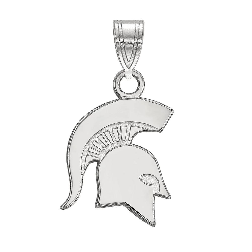 LogoArt Michigan State Spartans Sterling Silver Small Pendant, Women's, Size: 18 mm Product Image