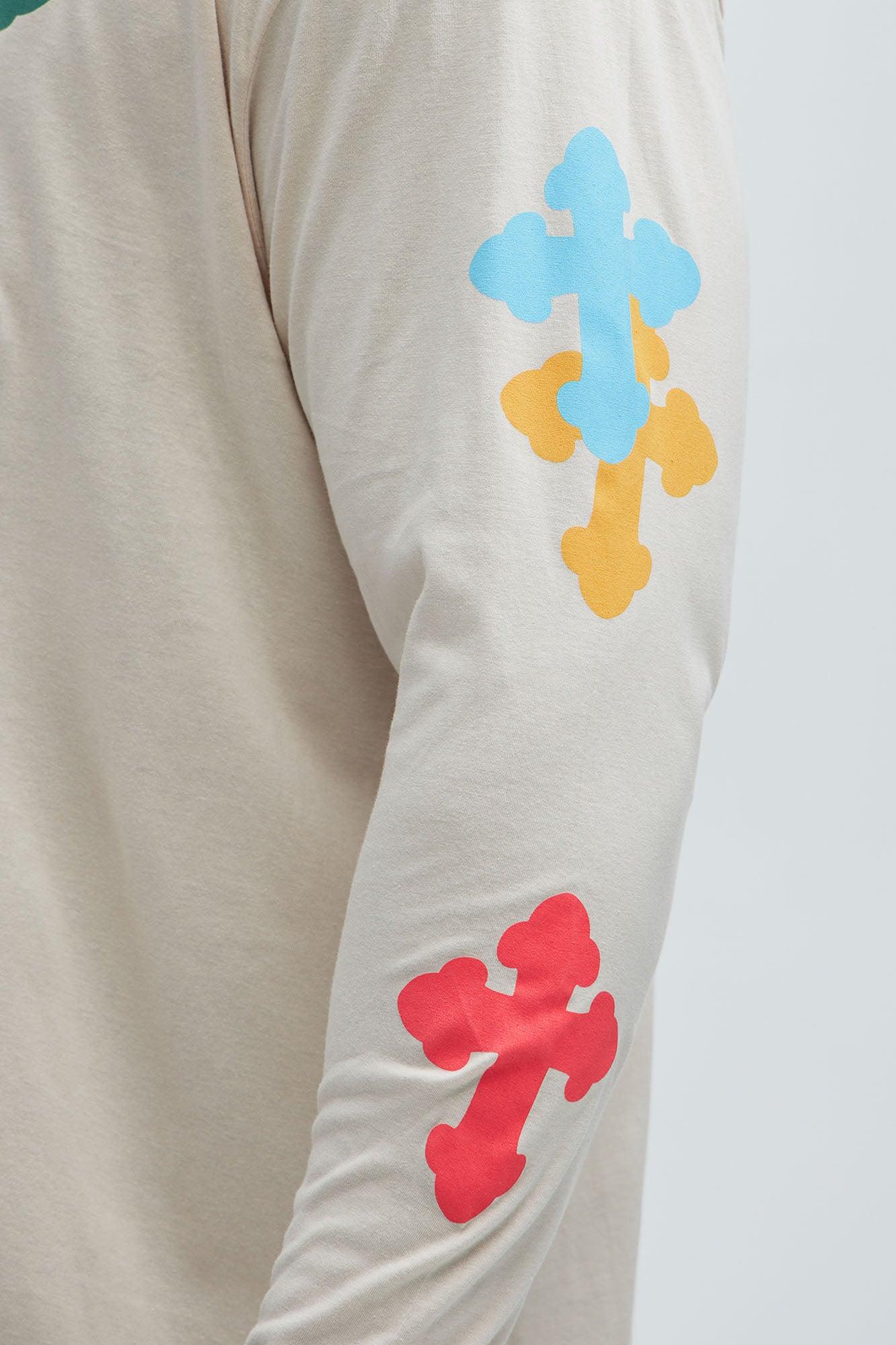 Holy Spirit Sun Long Sleeve Tee - Khaki Product Image