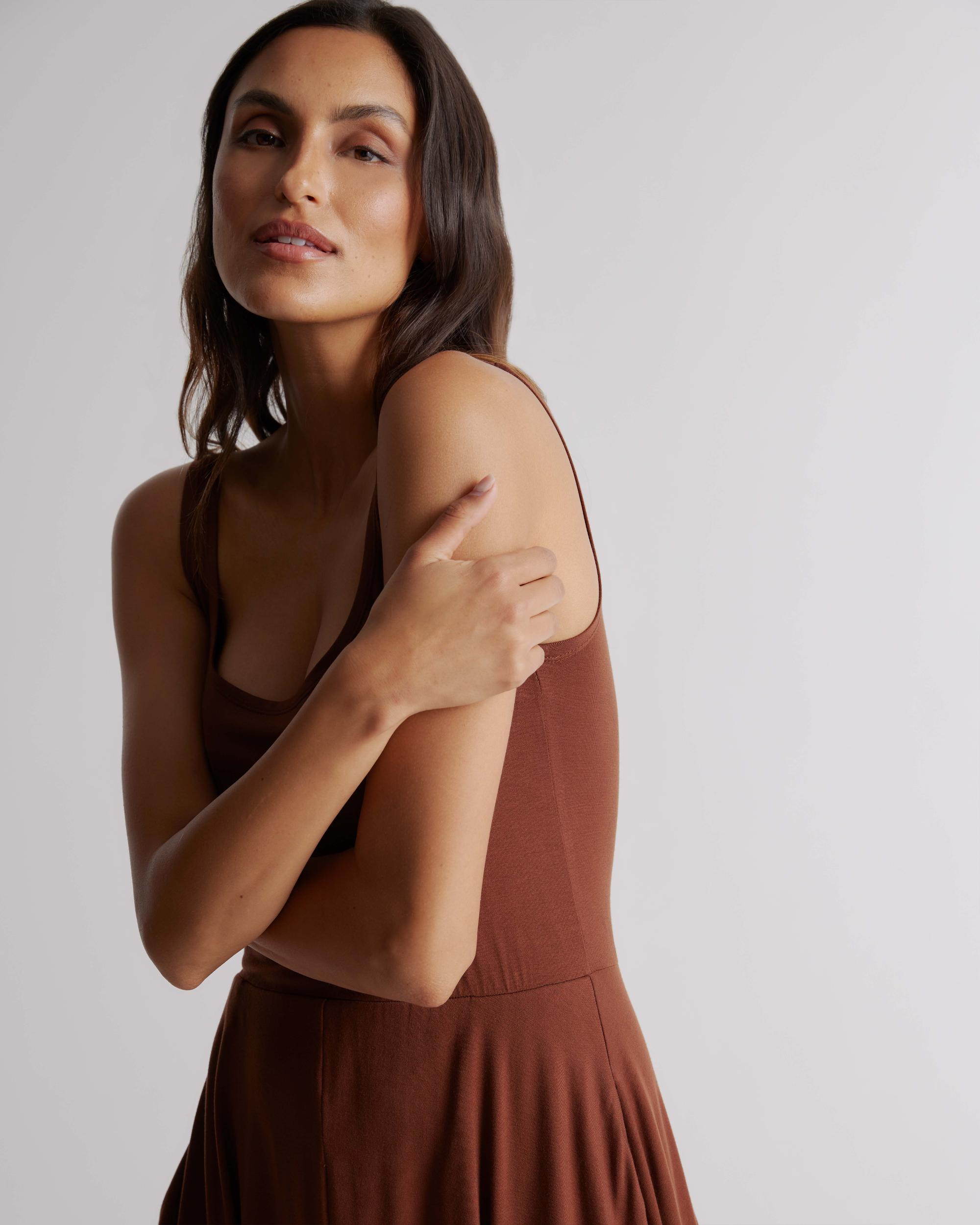 Quince | Women's Tencel Jersey Fit & Flare Dress Product Image