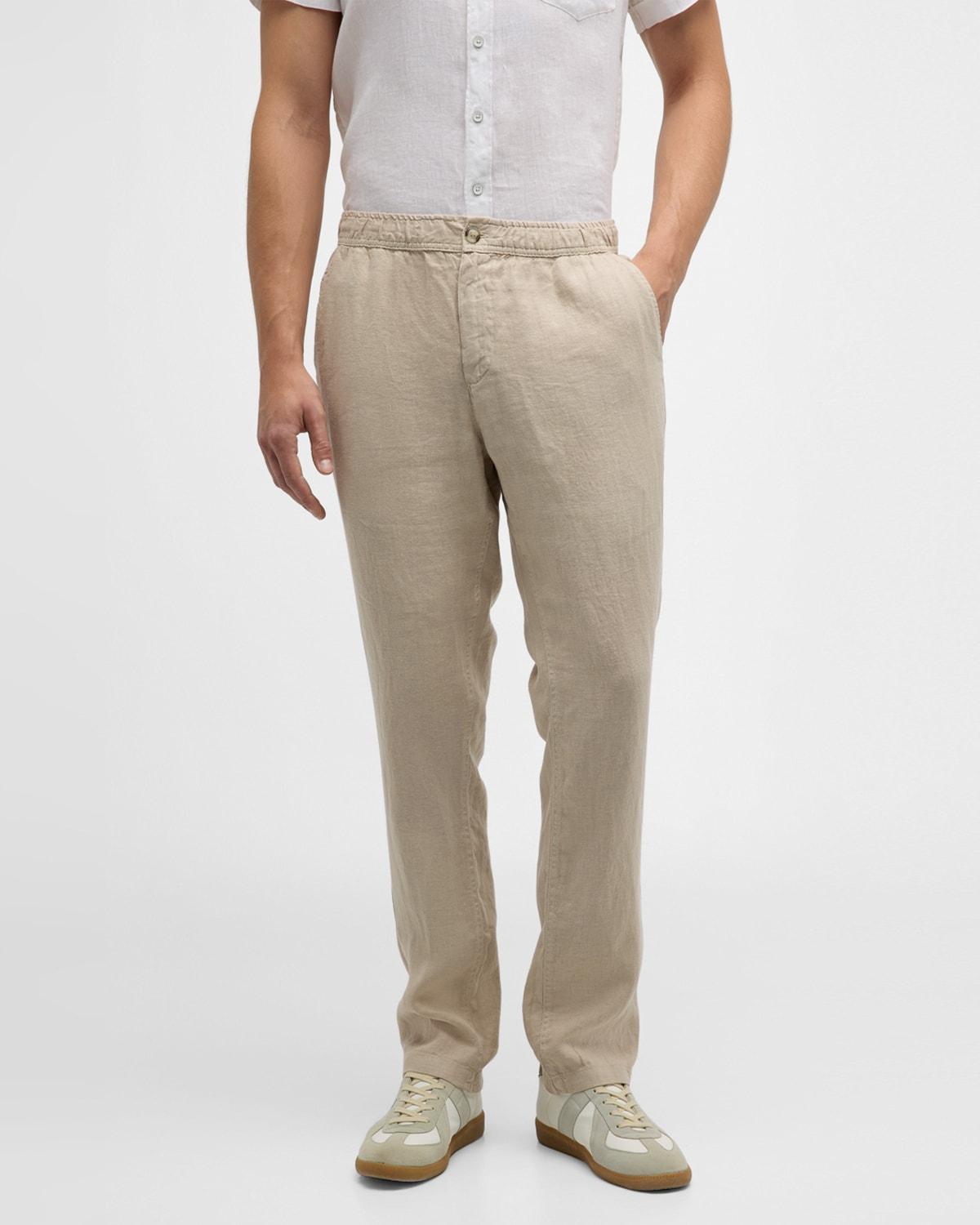 Mens Amalfi Linen Slim Fit Pants Product Image