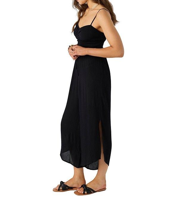 O'Neill Keiko Side Slit Wide Leg Smocked Back Jumpsuit Product Image