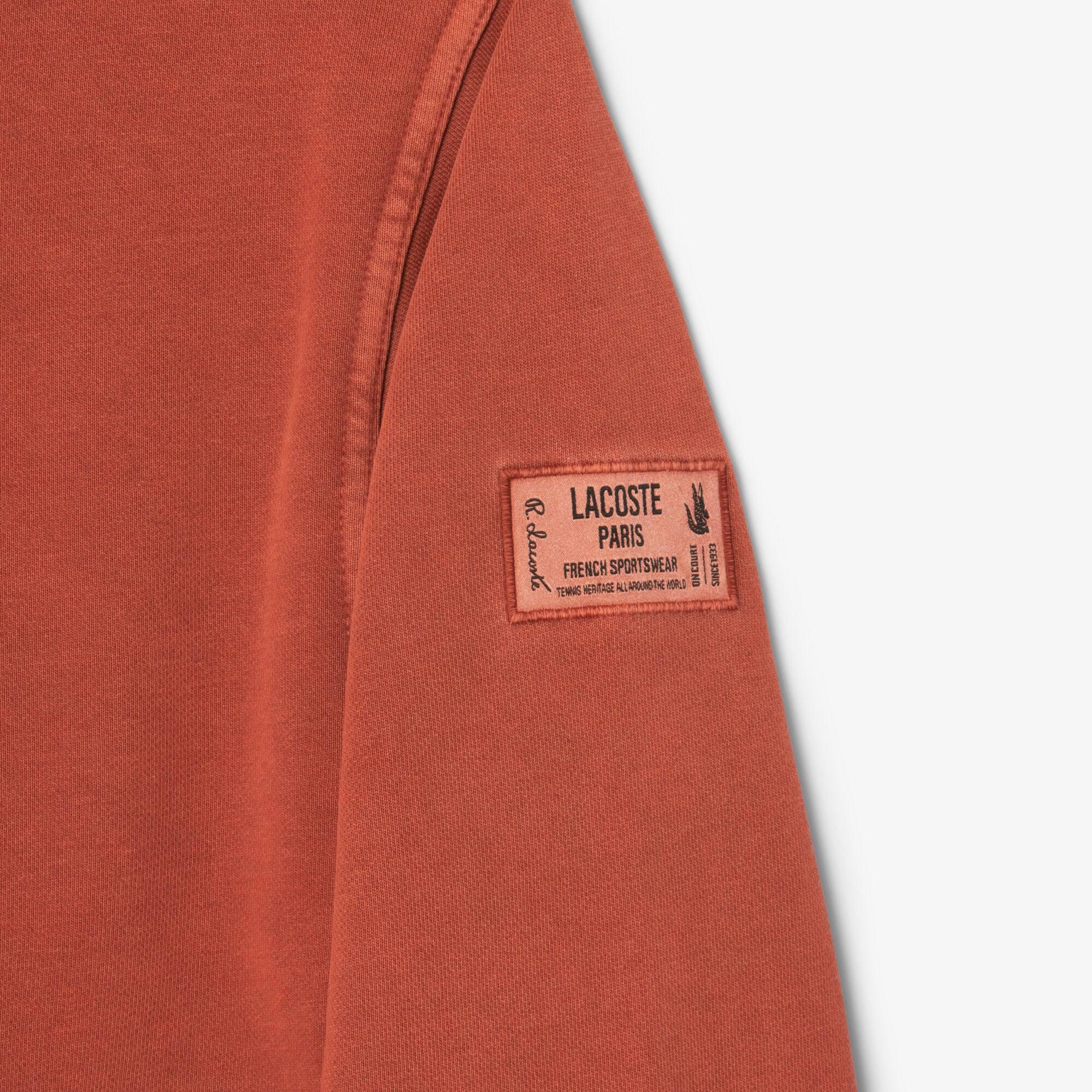 Oversized Wash Effect Zipped Sweatshirt Product Image