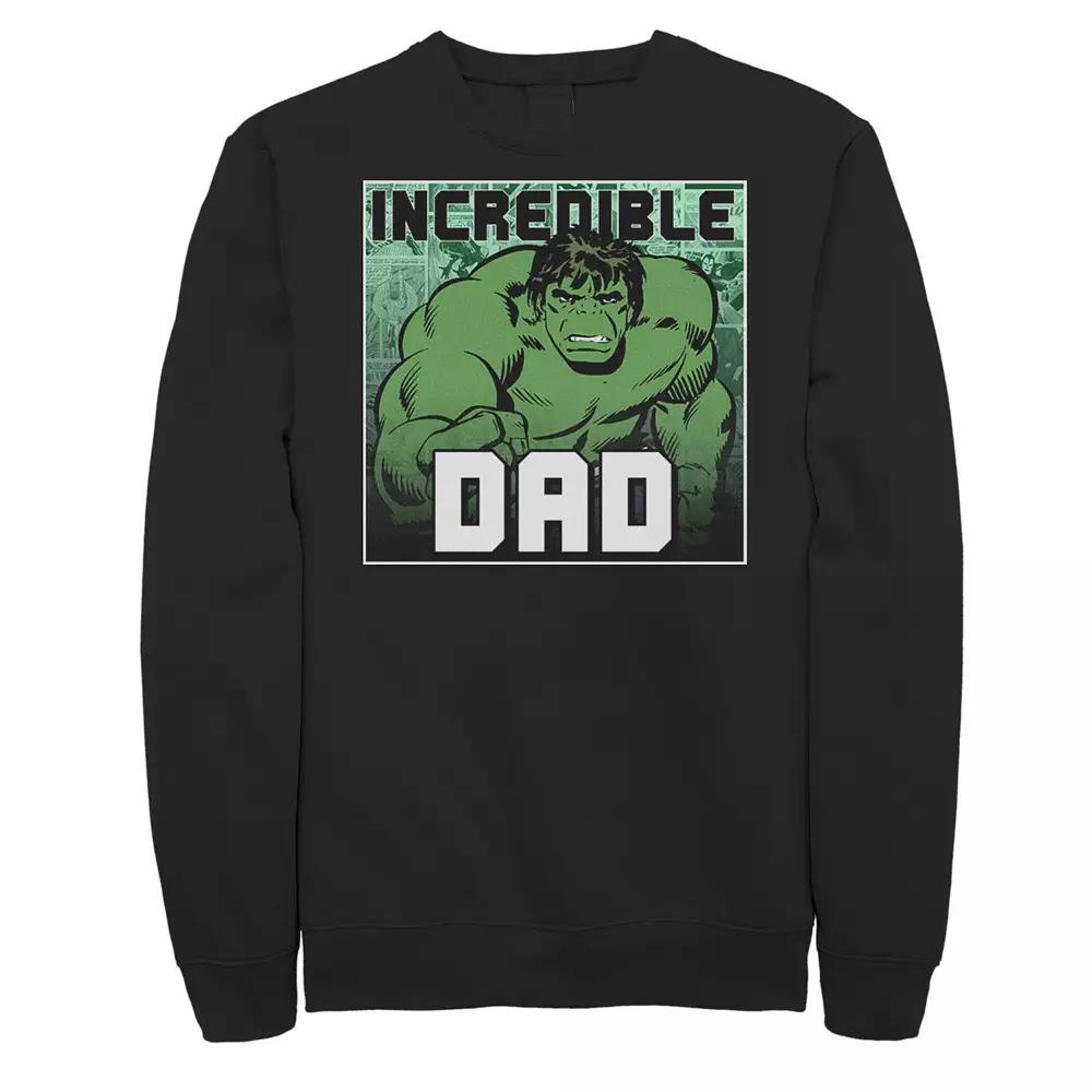 Big & Tall Marvel Hulk Father's Day Incredible Dad Sweatshirt, Men's,  Product Image