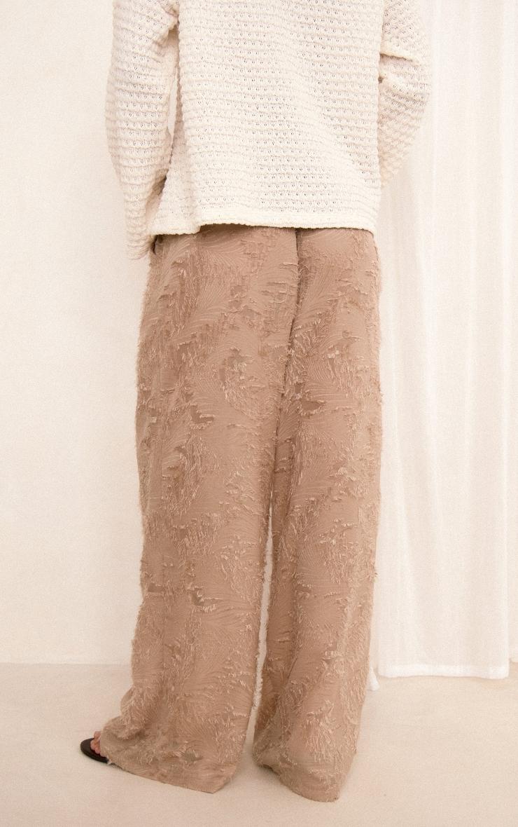 Stone Textured Floaty Wide Leg Pants Product Image