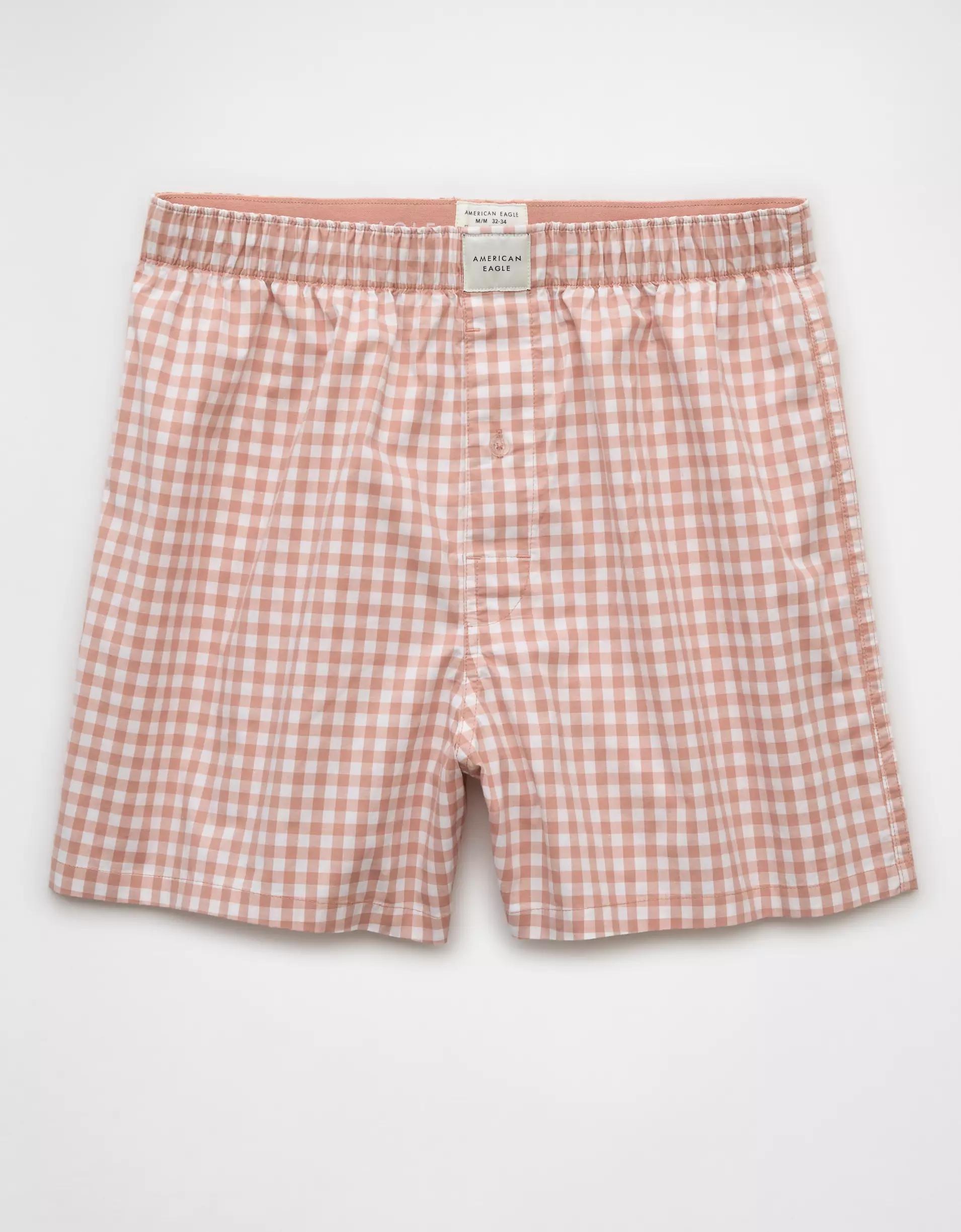 AEO Men's Plaid Stretch Boxer Short Product Image