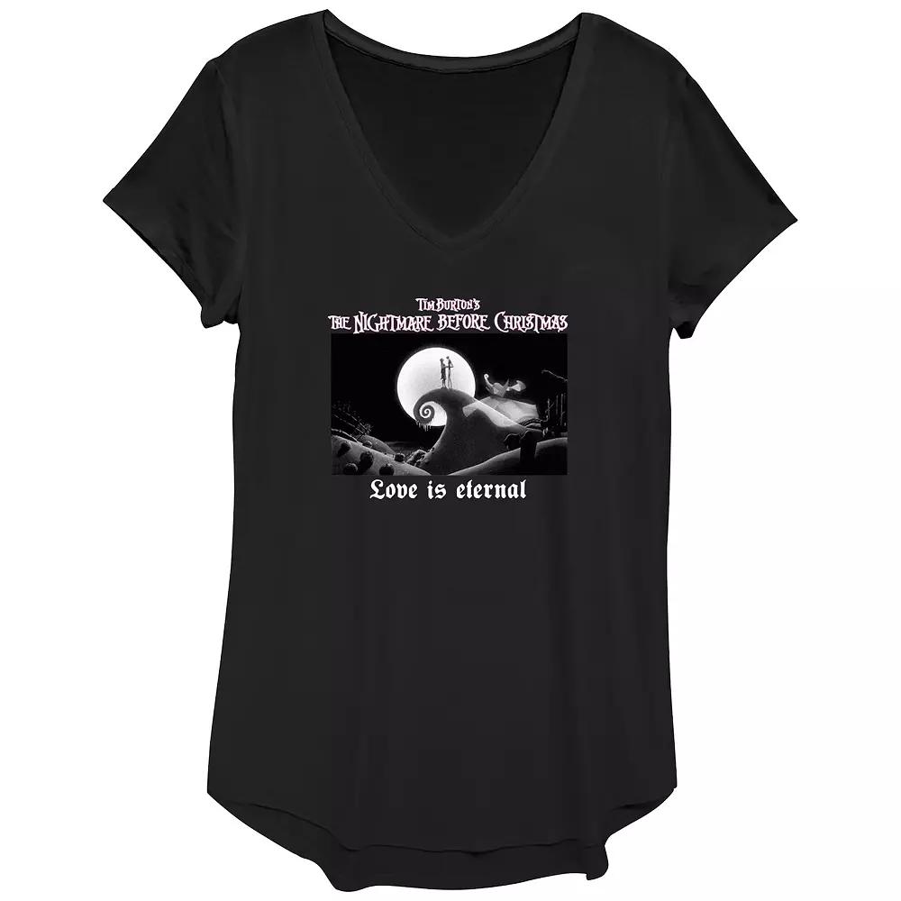 Women's Disney Nightmare Before Christmas Jack Sally Love Is Eternal Graphic Tee, Girl's,  Product Image