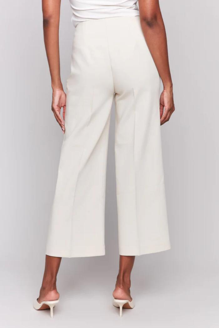 Cropped Wide Leg Pants Product Image