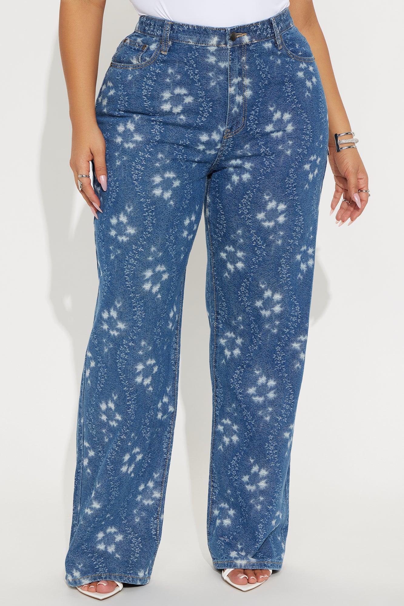 Kaleidoscope Dreams Straight Leg Jeans - Medium Wash Female Product Image