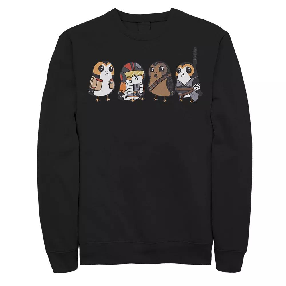 Men's Star Wars Cute Porgs Dressed As Characters Portrait Sweatshirt,  Product Image
