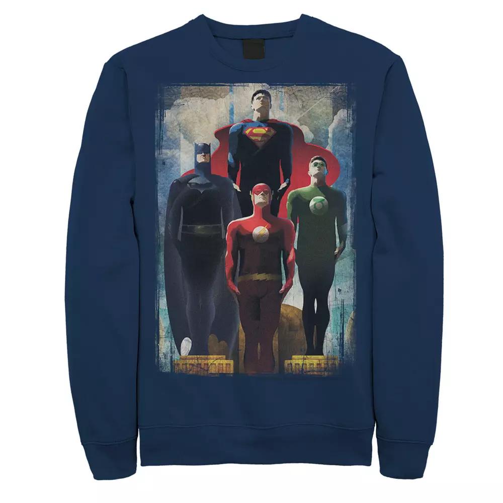 Men's DC Comics Justice League Heroes Look Up Sweatshirt,  Product Image