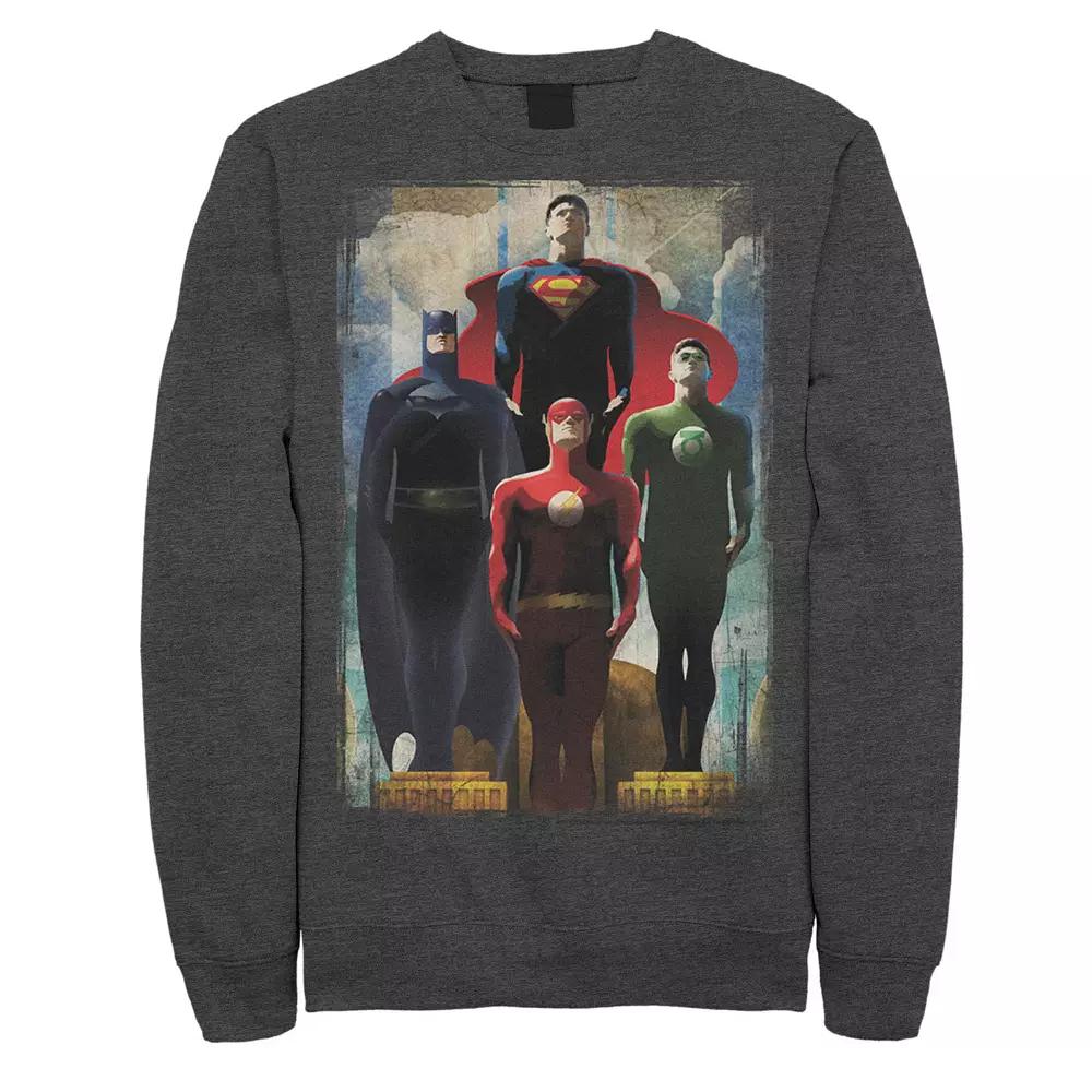 Men's DC Comics Justice League Heroes Look Up Sweatshirt,  Product Image