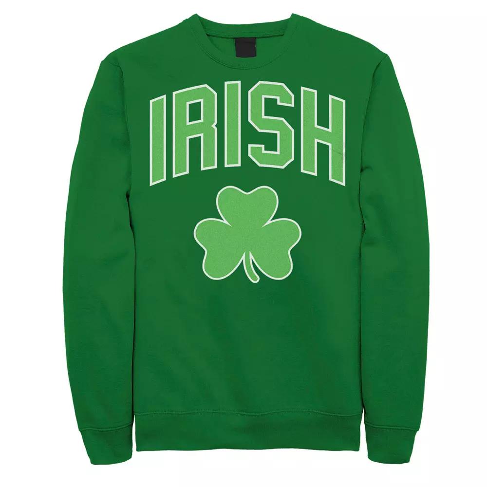 Men's Irish Clover Lucky Sweatshirt, Size: Medium, Kelly Product Image