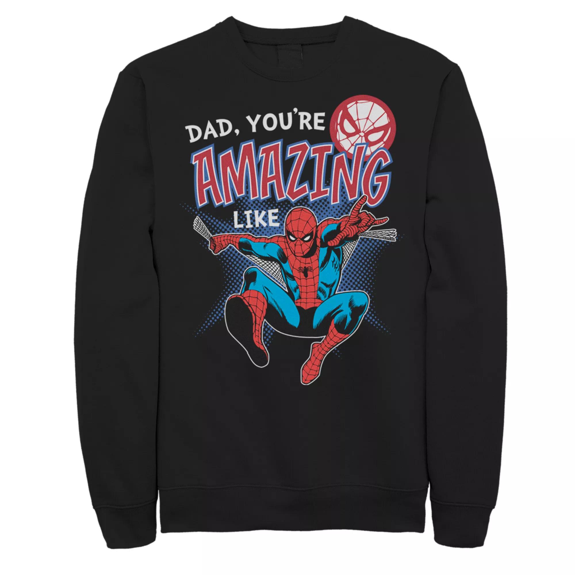 Men's Marvel Dad Amazing Like Spider-Man Sweatshirt,  Product Image