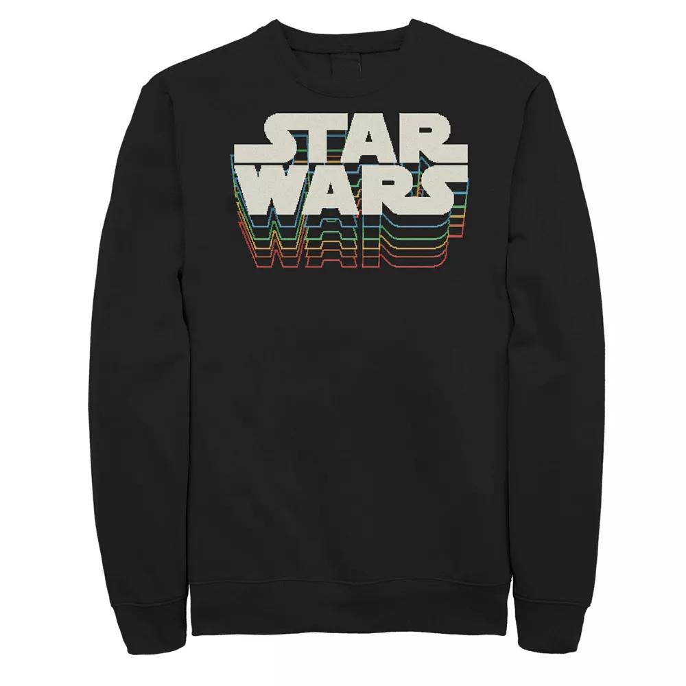 Big & Tall Star Wars Retro Gradient Logo Sweatshirt, Men's,  Product Image