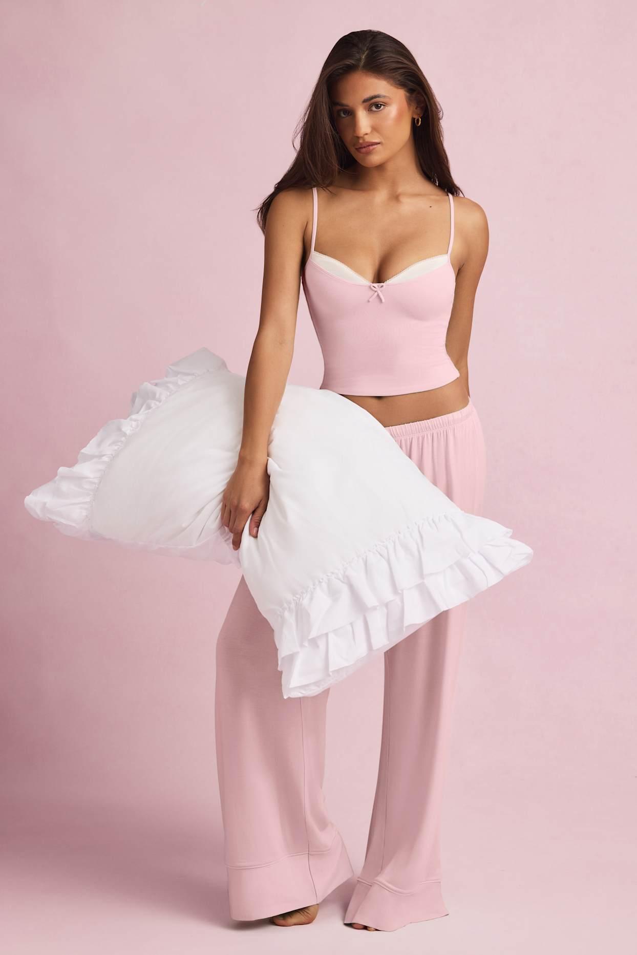Modal Camisole Pyjama Top in Baby Pink Baby Product Image