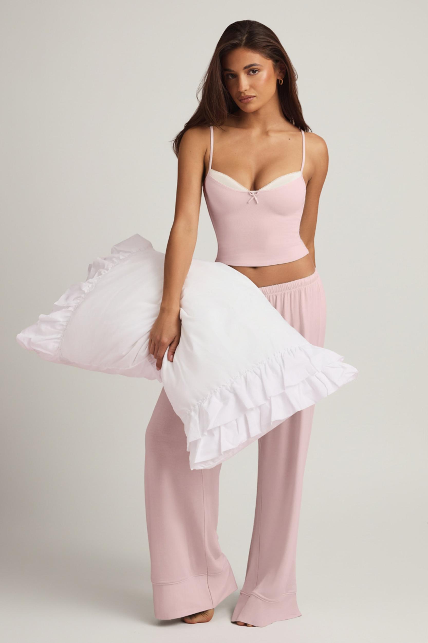 Modal Camisole Pyjama Top in Baby Pink Baby Product Image