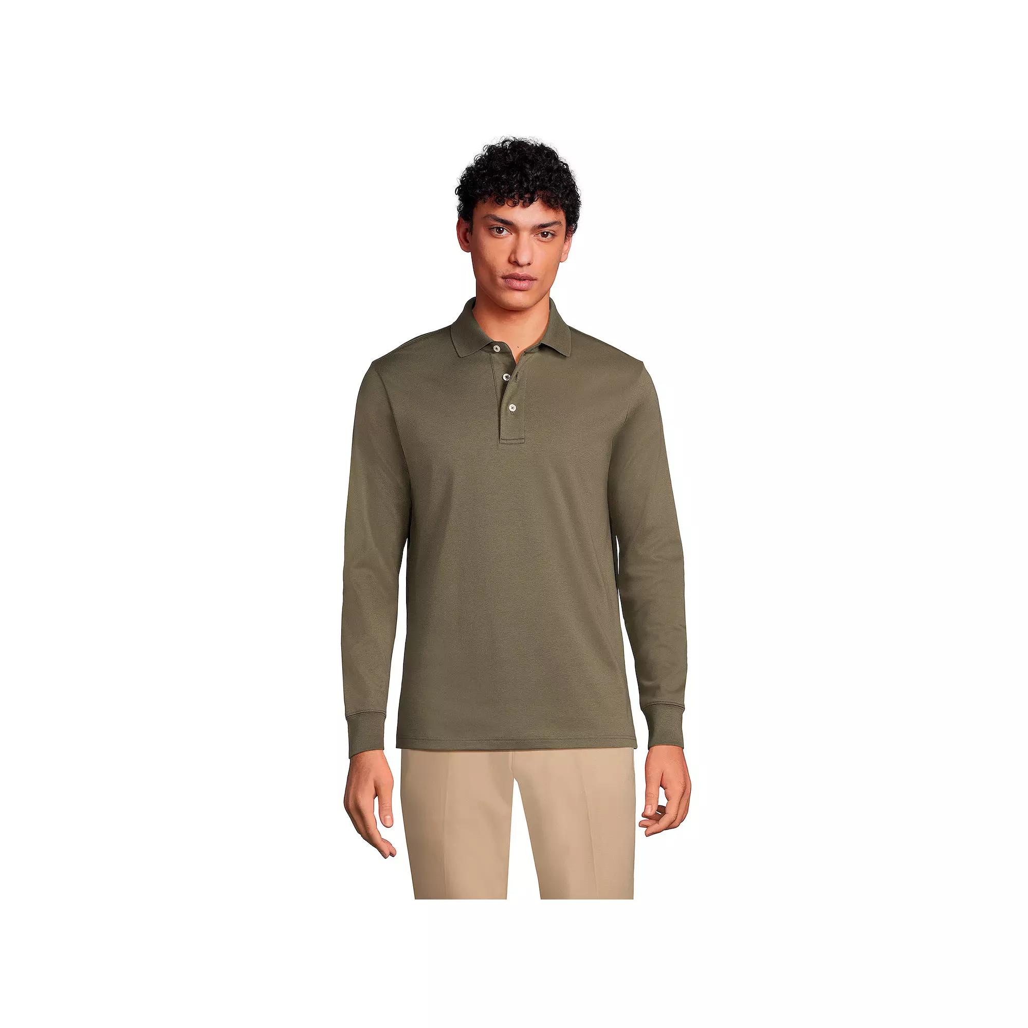 Men's Lands' End Soft Supima Polo,  Product Image