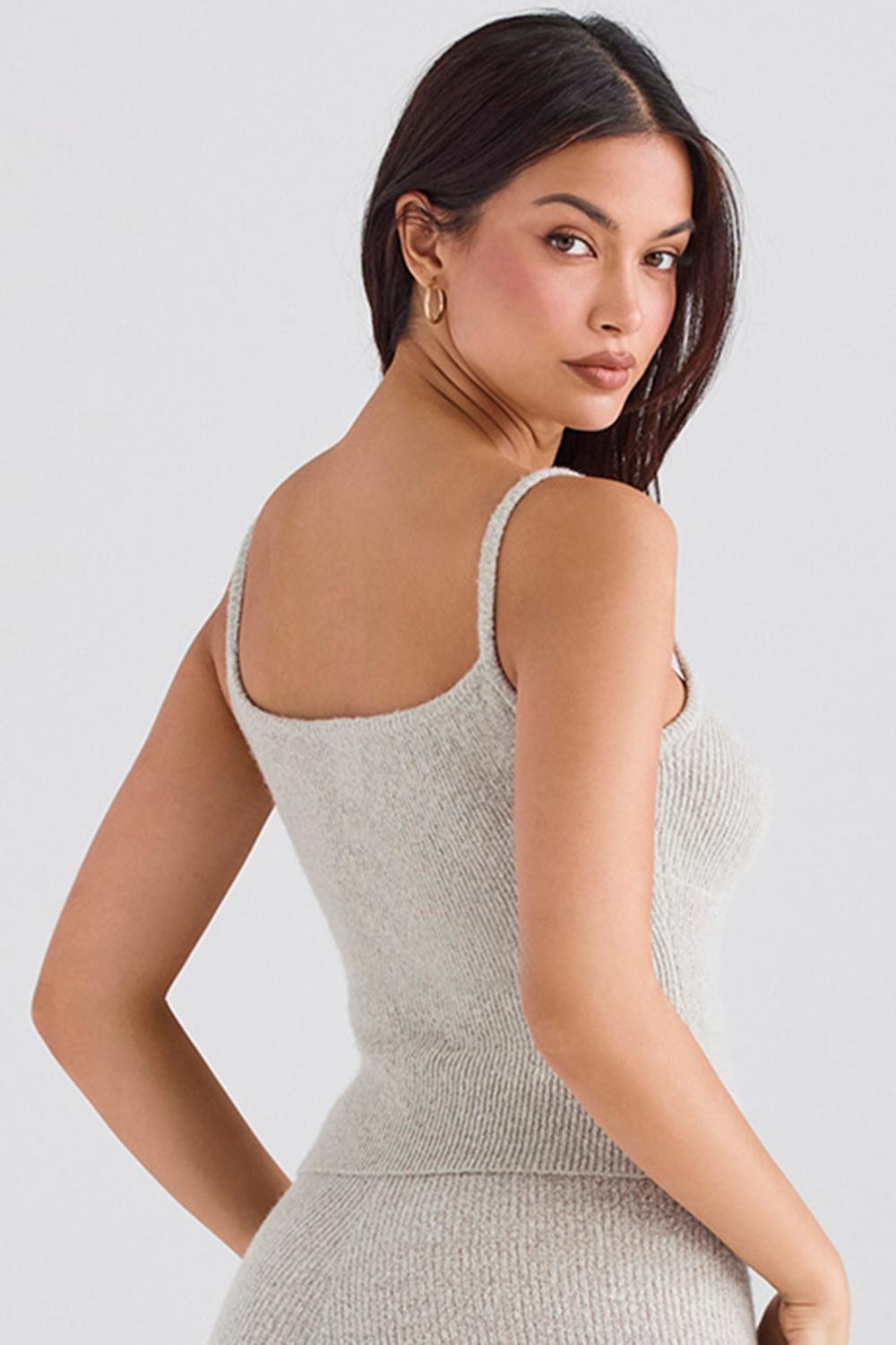 Rumi  opal knit vest top - sale Product Image