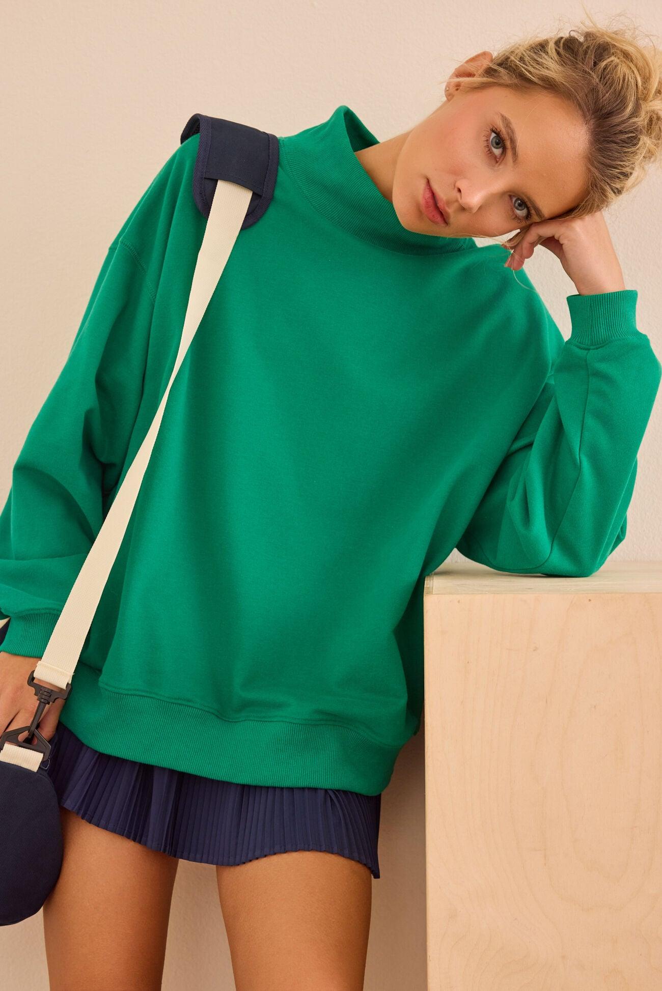 Precision Mock Neck Sweatshirt Product Image