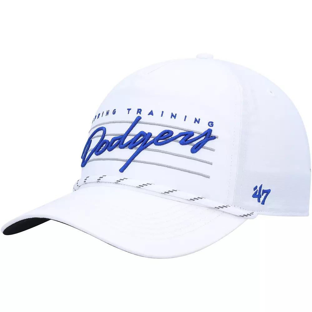 Men's '47  White Los Angeles Dodgers Downburst Hitch Snapback Hat Product Image