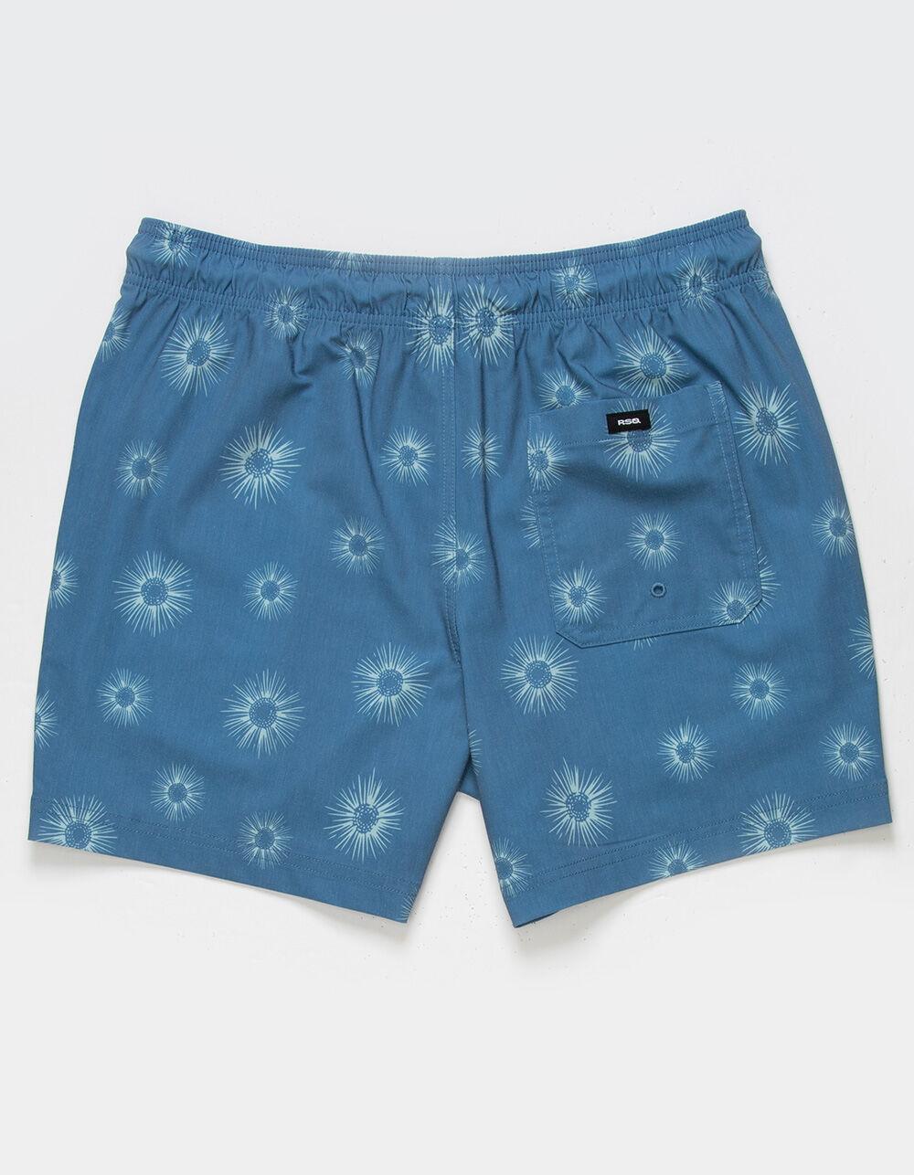 RSQ Mens Sunburst 5" Swim Shorts - NAVY Product Image