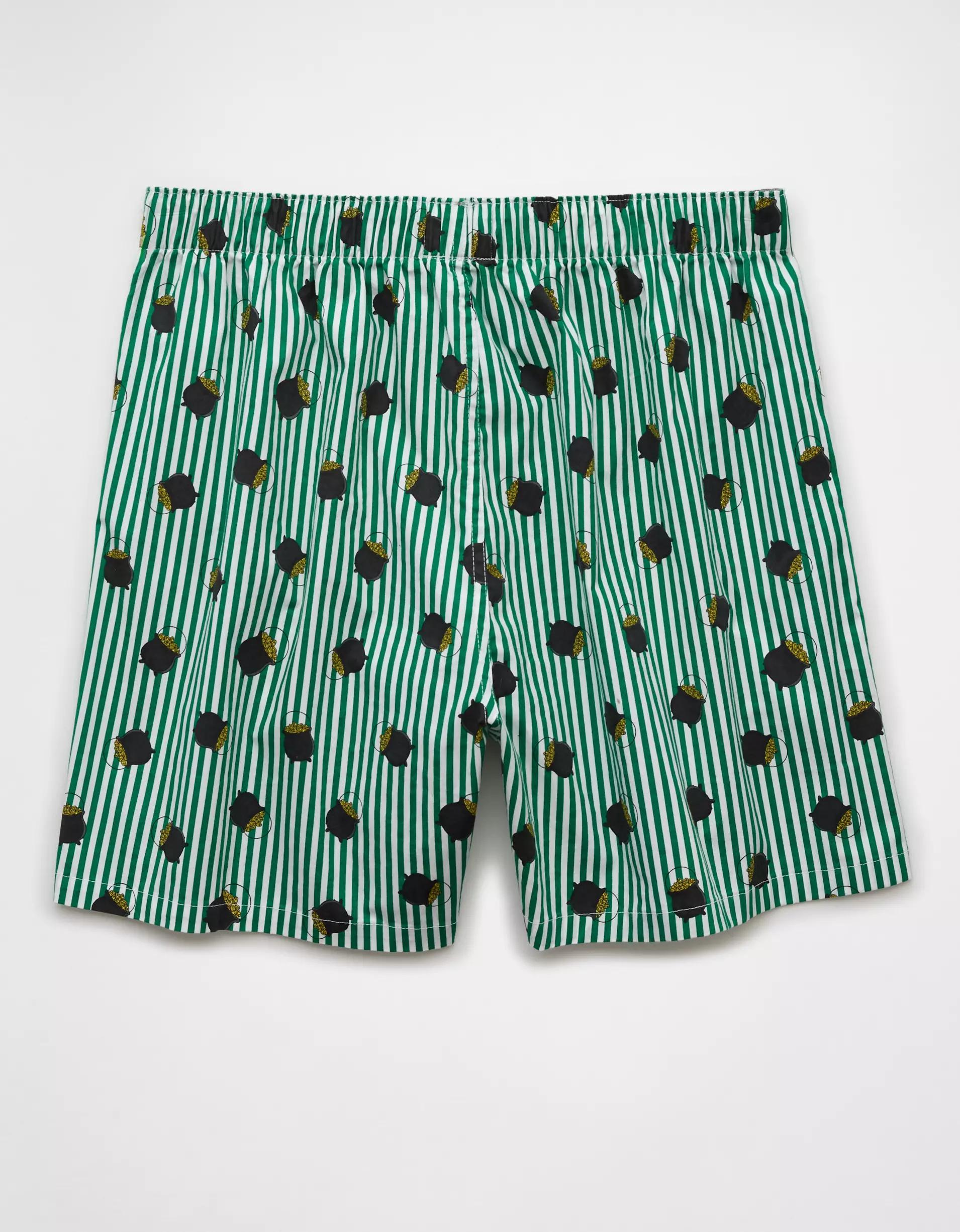 AEO Men's St. Patrick's Day Pot Of Gold Stretch Boxer Short Product Image