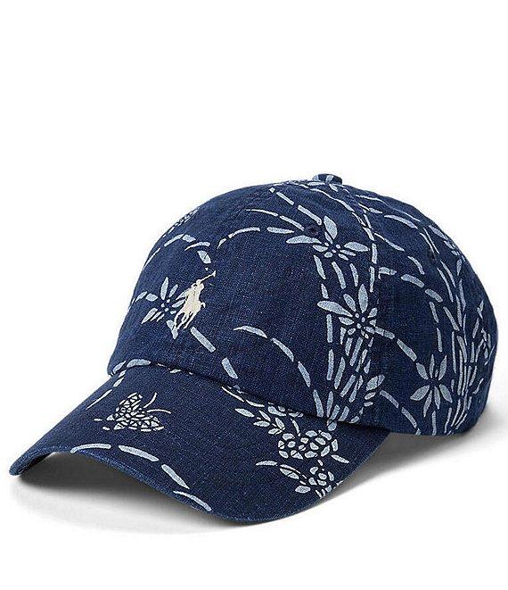 Polo Ralph Lauren Tropical Indigo Linen Ball Cap Product Image