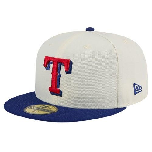 New Era Mens New Era Rangers Cooperstown Chrome 59FIFTY Fitted Hat - Mens /Blue/Blue/Blue Product Image