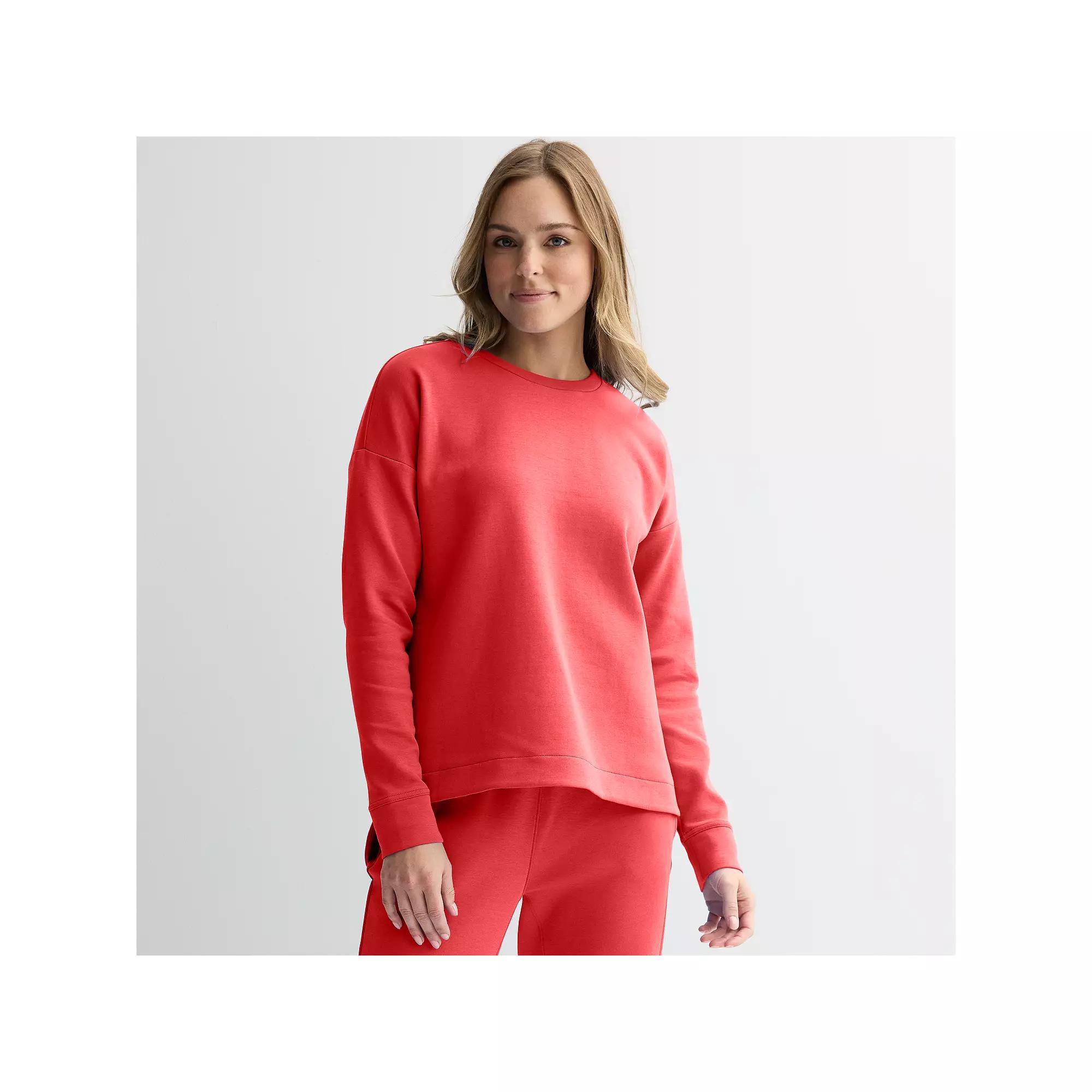 Women's Tek Gear® Ultracomfort Crewneck Top, Size: Medium, Parrotoral Product Image