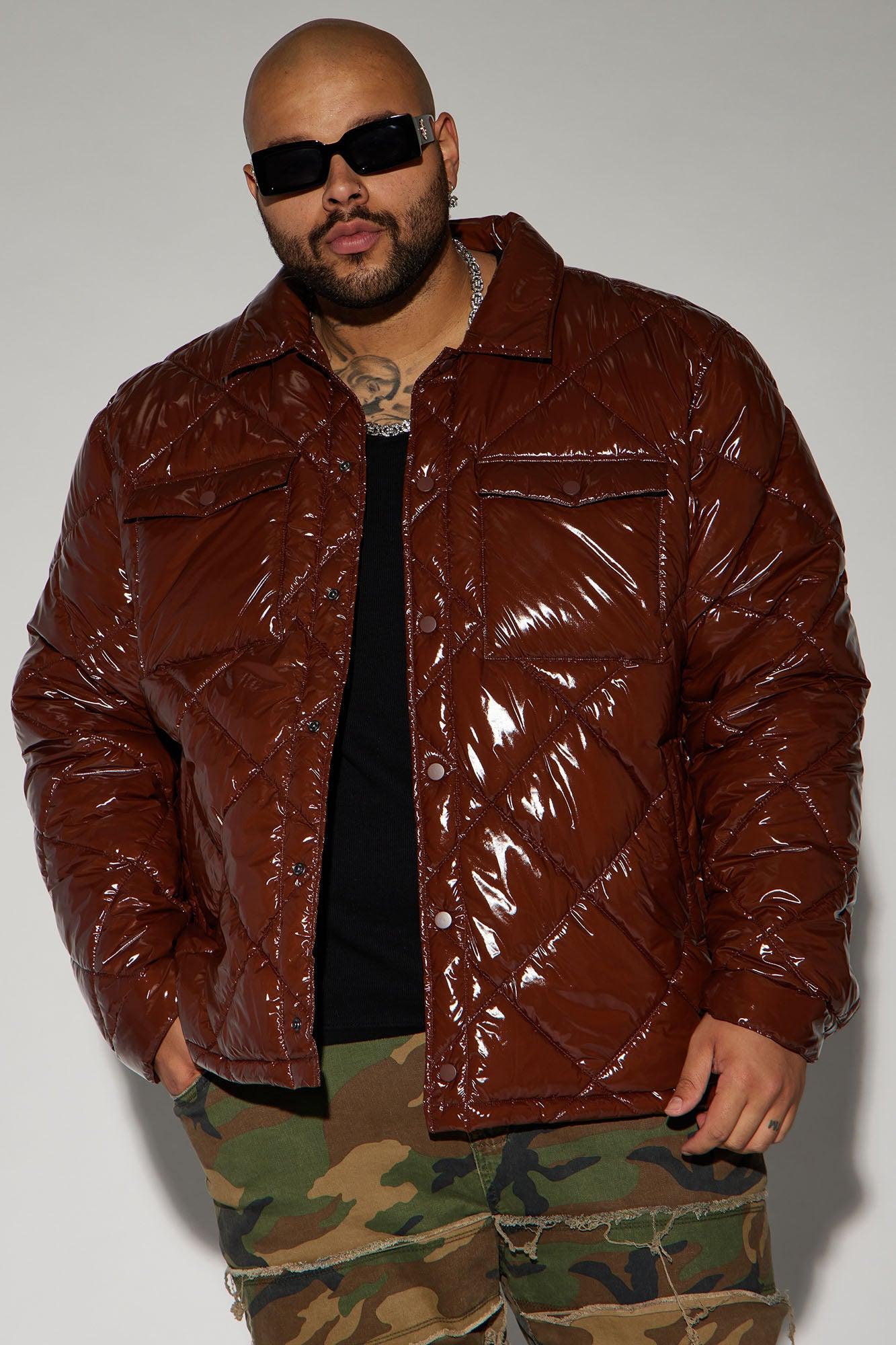 Your Diamond Quilted Puffer Jacket - Chocolate Product Image
