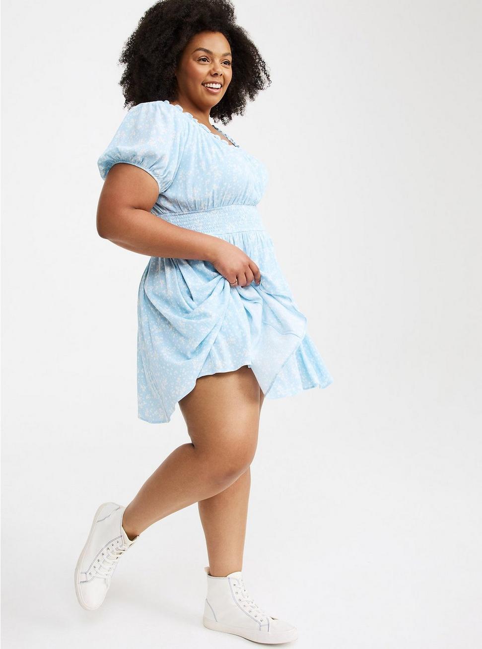 Crinkle Gauze Puff Sleeve Romper Product Image