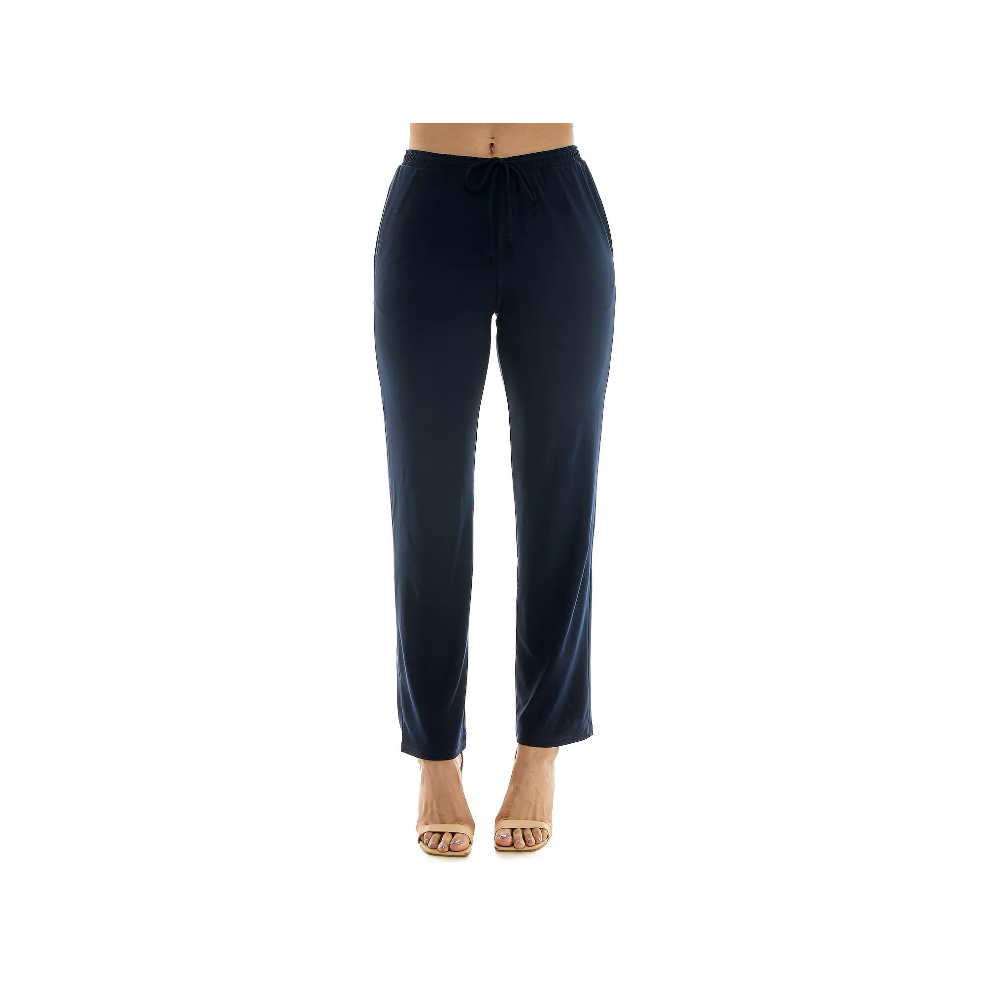 Women's Nina Leonard Classic Drawstring Pant,  Product Image