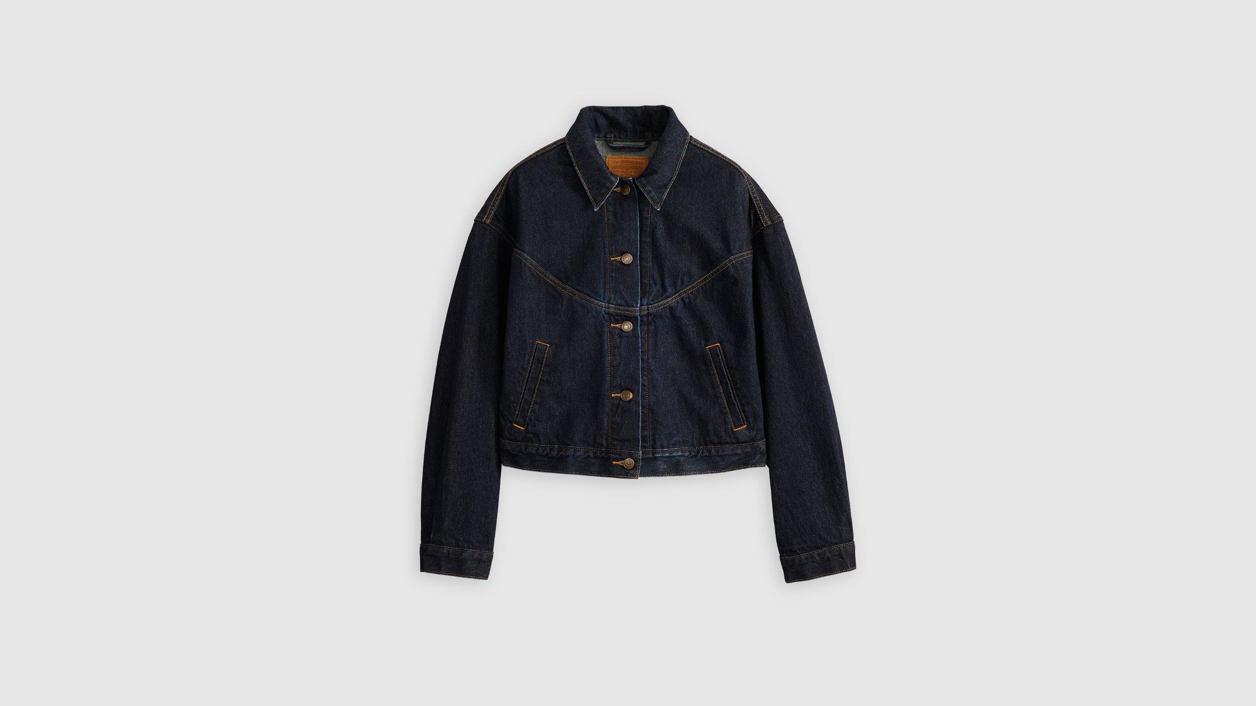 Shrunken '90s Western Trucker Jacket Product Image