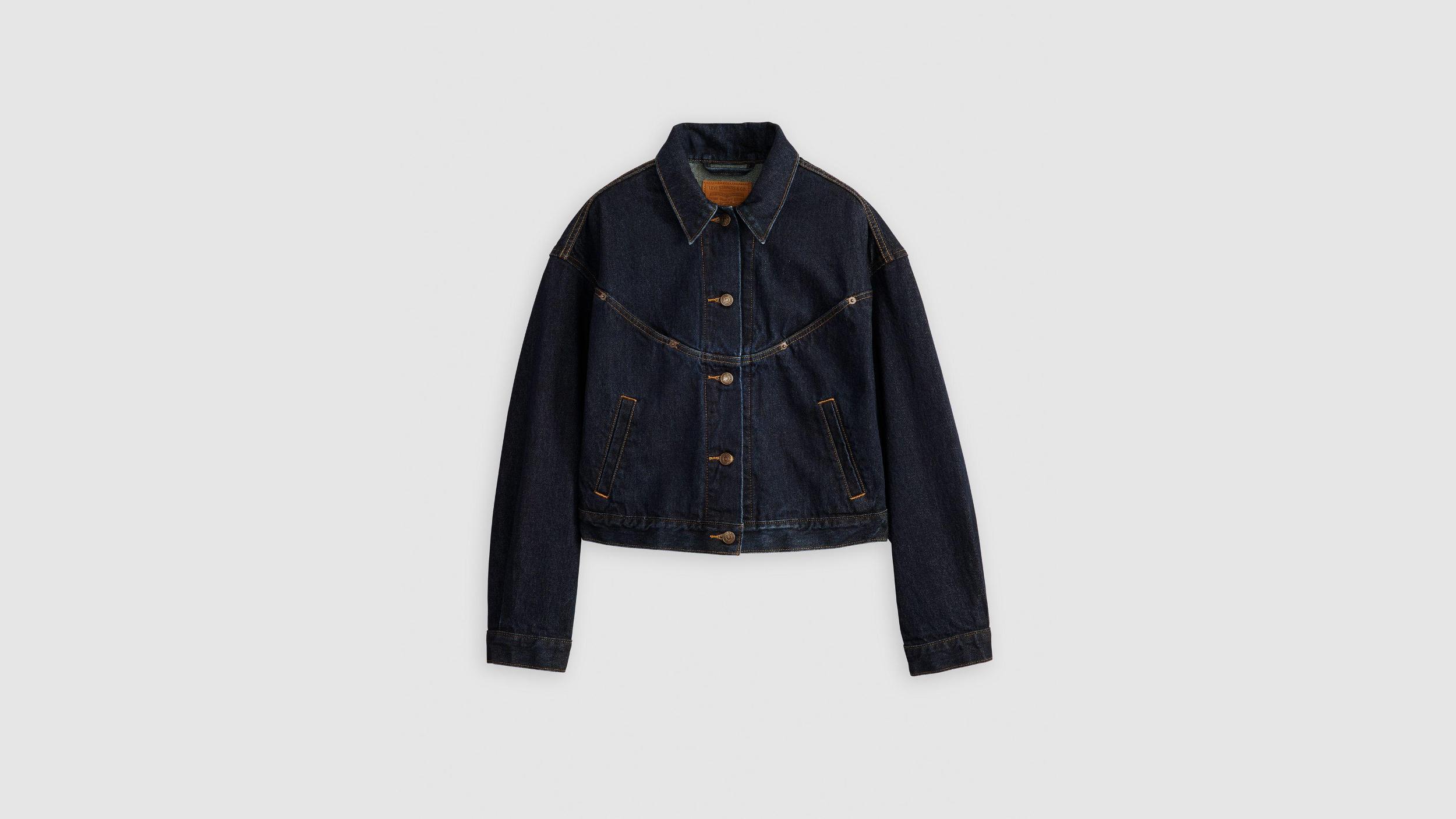 Shrunken '90s Western Trucker Jacket Product Image